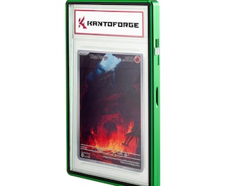 GradeGuardian - UV Protected, Tempered Glass Graded PSA Trading Card Case - Emerald Green