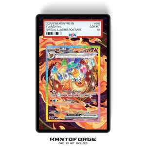 Flareon ex 146/131 - PSA Size Graded Card Case erweitertes Artwork Display mit GradeGuardian Schutz