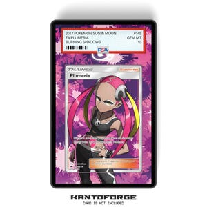 Plumeria 145/147 - Estuche para tarjetas graduadas de tamaño PSA, con diseño extendido y protección GradeGuardian imagen 1