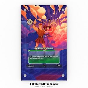 The Return Of Hercules (Enchanted) - Lorcana Extended Artwork-vitrine