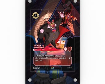 Ratigan - Nefarious Criminal (Enchanted) - Lorcana Extended Artwork Display Case