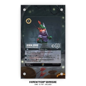 Robin Hood - Champion of Sherwood (Enchanted) - Lorcana Kunstwerk magnetische Vitrine