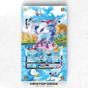 Glaceon VMAX 209/203 - Vitrina con ilustraciones ampliadas de Pokémon