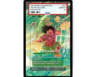 You're Welcome (Enchanted) Chapter 5 - PSA CSG AGS Graded Card Case Extended Artwork Display with GradeGuardian Protection