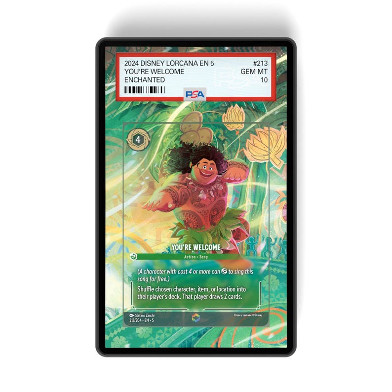 You're Welcome (Enchanted) Chapter 5 - PSA CSG AGS Graded Card Case Extended Artwork Display with GradeGuardian Protection image 1