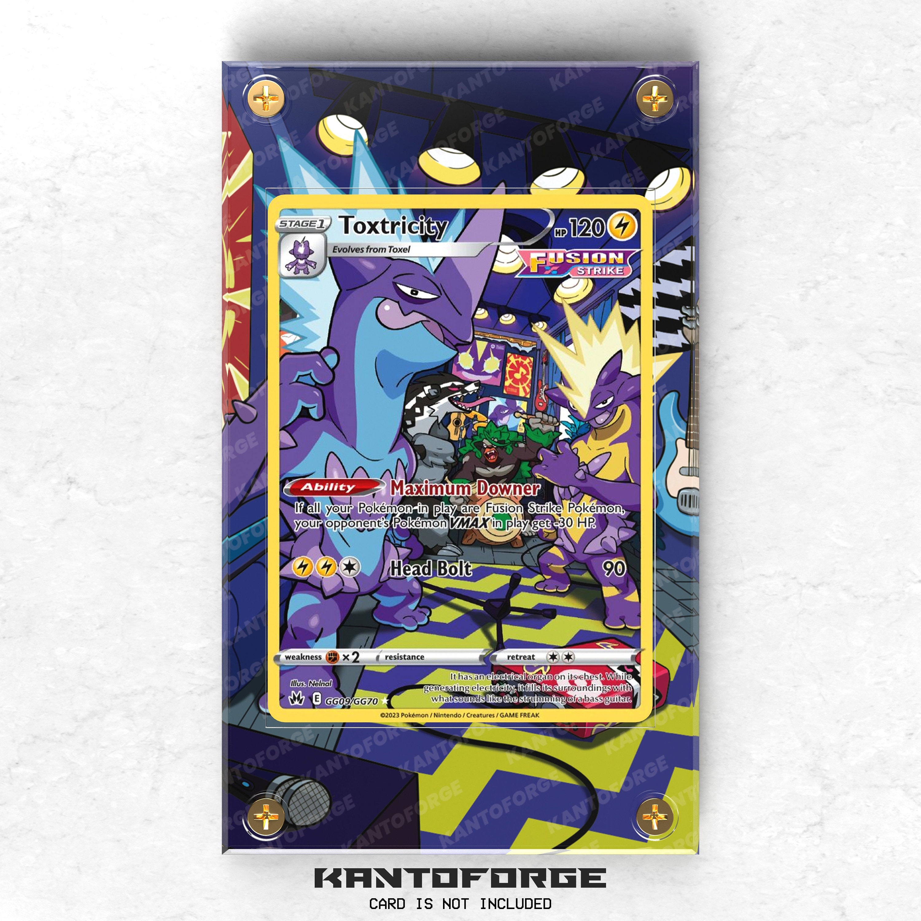 Toxel Shiny Pokemon Custom Card Glitter French English Print 