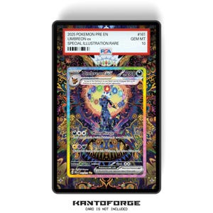 Umbreon ex 161/131 - Porte-cartes gradués de taille PSA, grand écran d'illustrations avec protection GradeGuardian