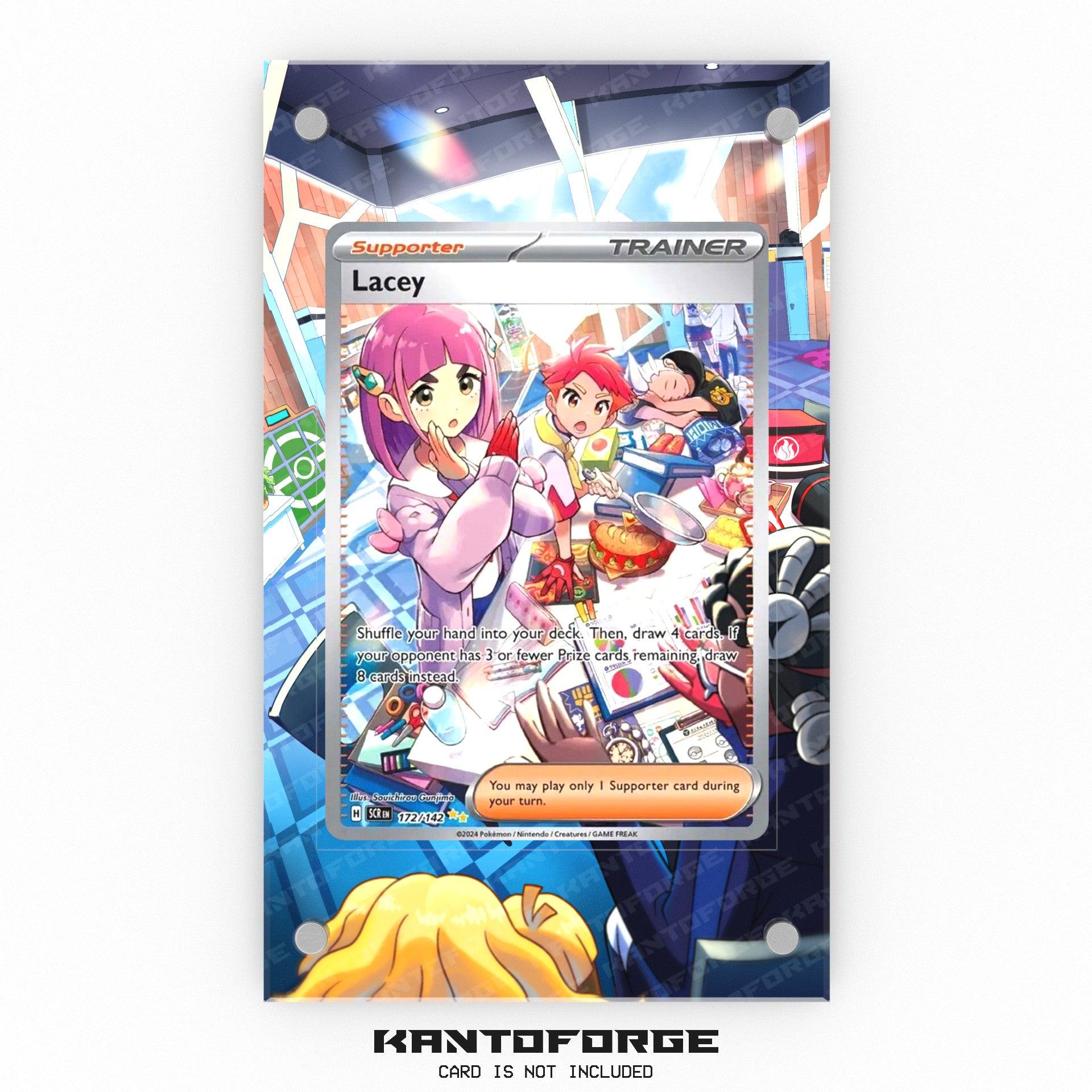 lacey full art pokemon card - 139/142 Captured in a crystal Lacey Full Art Trainer Holo
