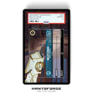 Belle's House - Maurice's Workshop (Enchanted) Capitolo 3 - PSA CSG AGS Graded Card Case Extended Artwork Display con GradeGuardian