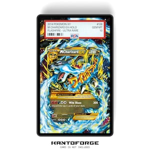 Charizard EX 108/106 - PSA-formaat gegradeerde kaarthouder Extended Artwork-display met GradeGuardian-bescherming