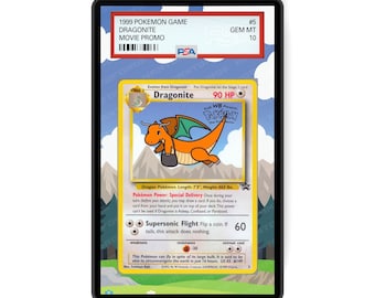 Dragonite 005 - PSA Size Graded Card Case erweitertes Artwork Display mit GradeGuardian Schutz