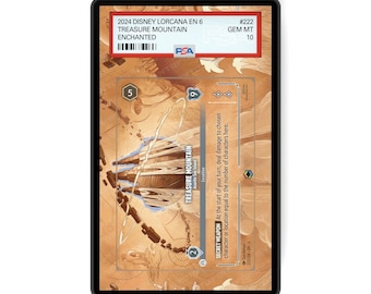 Treasure Mountain - Azurite Sea Island (Enchanted) Chapter 6 - PSA CSG AGS Graded Card Case Extended Artwork Display with GradeGuardian