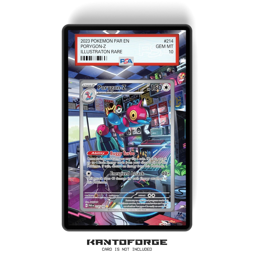 Porygon-z 214/182 - PSA Size Graded Card Case Extended Artwork