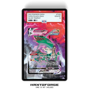 Rayquaza VMAX TG20/TG30 - Custodia per carte di credito graduata in formato PSA con protezione GradeGuardian