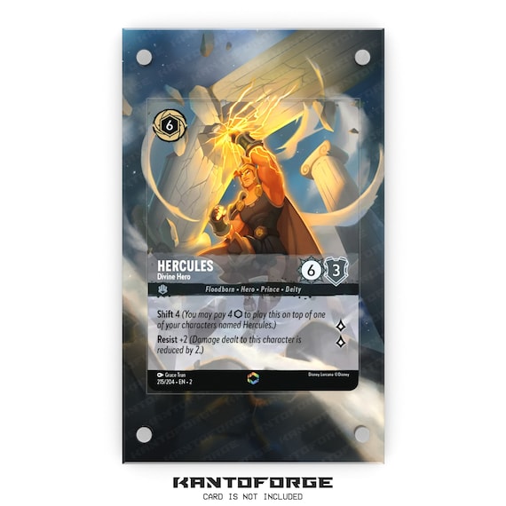 lorcana hercules cards Disney Lorcana Trading Card Game Ursula's Return Rare Foil Hercules