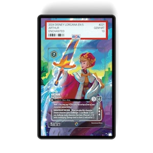 Arthur - King Victorious (Enchanted) Capítulo 5 - Estuche para cartas con clasificación PSA CSG AGS, con ilustraciones ampliadas y protección GradeGuardian