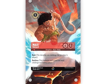 Maui - Eroe per tutti (Incantato) - Vetrina espositiva con opere d'arte estese di Lorcana