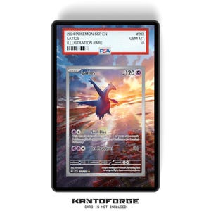 Latios 203/191 - PSAサイズ グレーディングカードケース 拡張アートワークディスプレイ グレードガーディアン保護付き