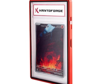 GradeGuardian - UV Protected, Tempered Glass Graded PSA Trading Card Case - Inferno Red