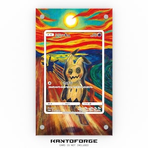Promoción Mimikyu Scream 289/SM-P - Vitrina con ilustraciones extendidas de Pokémon