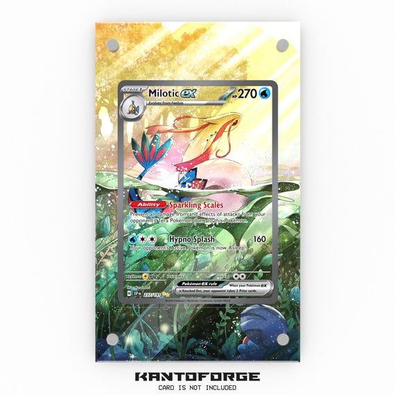 Milotic Ex 237/191 - Pokmon Extended Artwork Display Case - Etsy