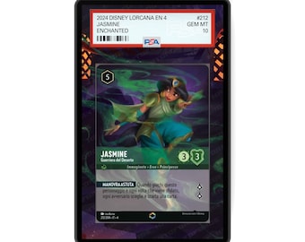Jasmine - Desert Warrior (Enchanted) Chapter 4 - PSA CSG AGS Graded Card Case Extended Artwork Display with GradeGuardian Protection