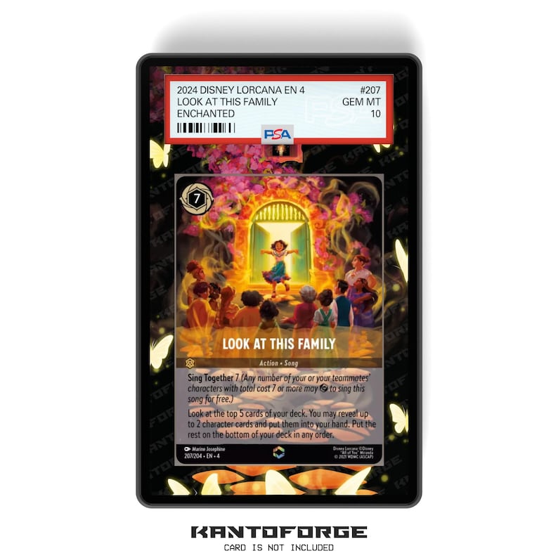 Look At This Family (Enchanted) Kapitel 4 - PSA CSG AGS Graded Card Case, erweitertes Artwork-Display mit GradeGuardian-Schutz Bild 1