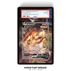 Flareon V SWSH179 - PSAサイズグレードカードケース拡張アートワークディスプレイ、GradeGuardian保護付き