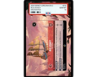 RLS Legacy - Solar Galleon (Enchanted) Chapter 3 - PSA CSG Graded Card Case Extended Artwork Display with GradeGuardian Protection