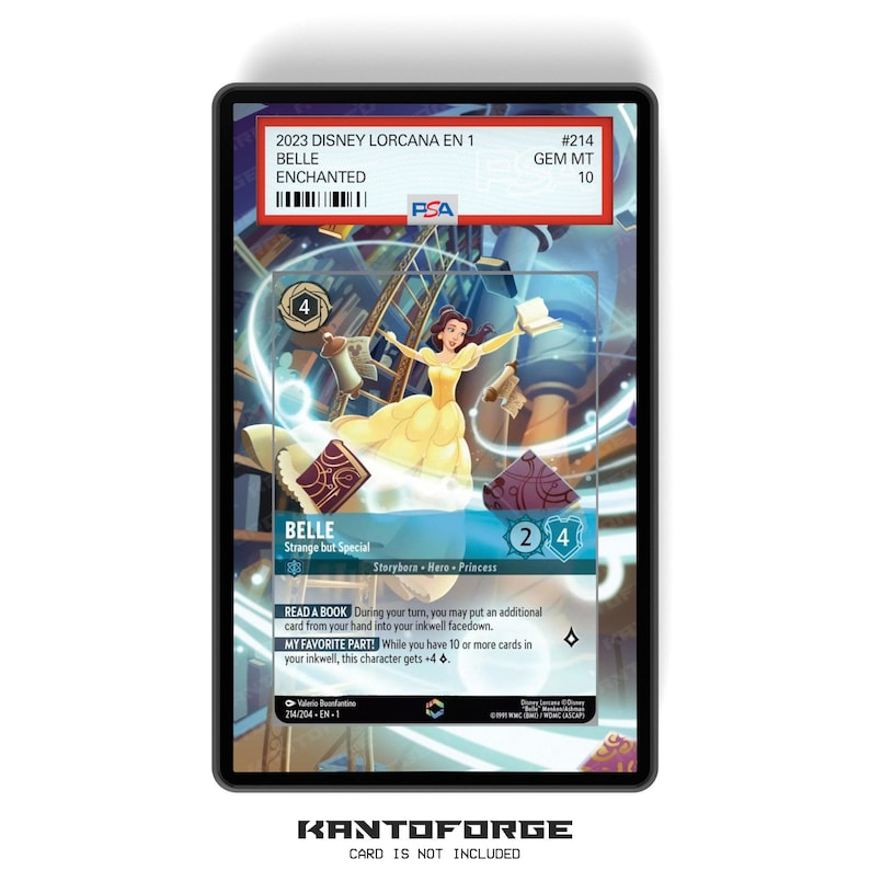 Belle - Strange but Special (Enchanted) Chapter 1 - PSA CSG AGS Graded Card Case Extended Artwork Display with GradeGuardian Protection image 1