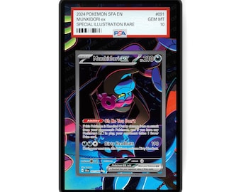 Munkidori ex 091/064 - Estuche para tarjetas graduadas de tamaño PSA con diseño ampliado y protección GradeGuardian