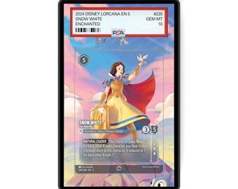 Snow White - Fair-Hearted (Enchanted) Chapter 5 - PSA CSG AGS Graded Card Case Extended Artwork Display with GradeGuardian Protection