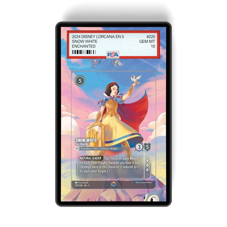 Snow White - Fair-Hearted (Enchanted) Chapter 5 - PSA CSG AGS Graded Card Case Extended Artwork Display with GradeGuardian Protection image 1