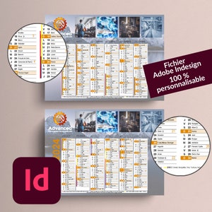 Indesign Calendar - Etsy Sweden