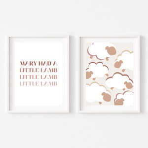 Mary Had a Little Lamb Poster - Etsy