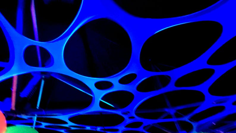 Ceiling Rave UV Glowing Lycra Web, Rave Blacklight Party Decor, Blacklight Canopy ...