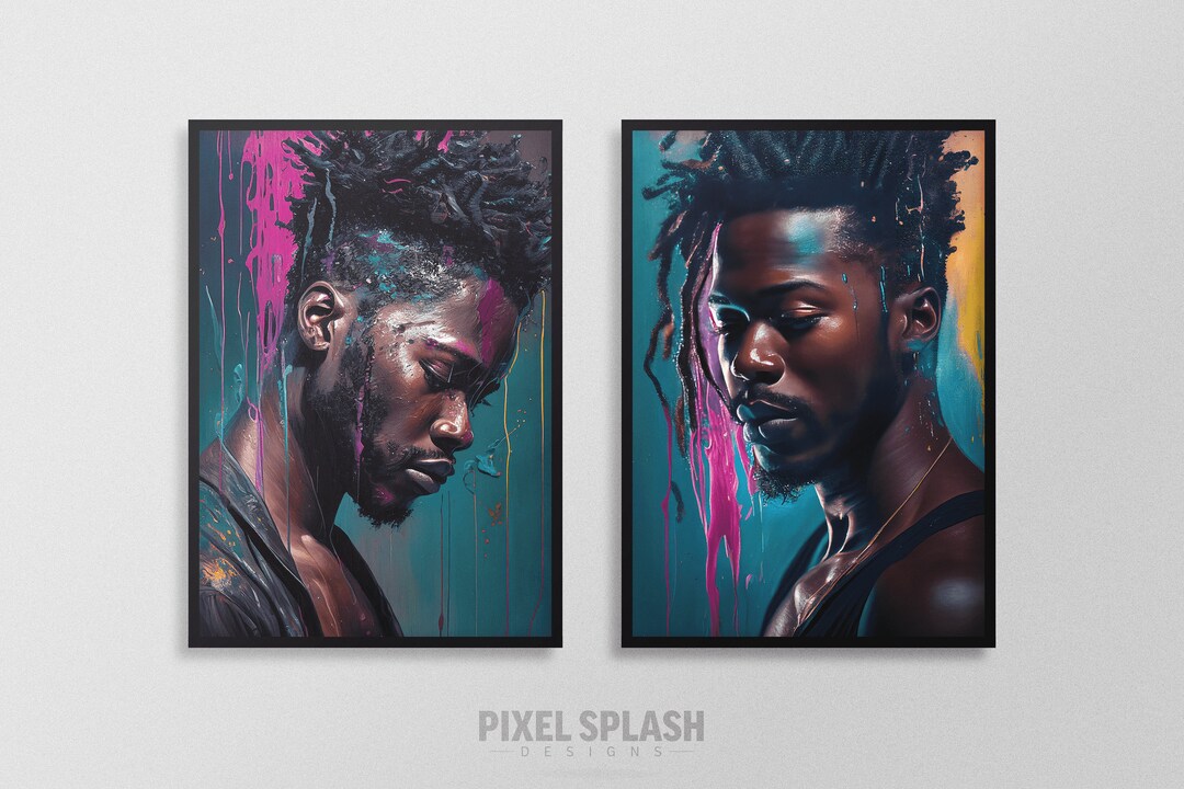 Swag Modern Painting of a Men Painting Wall Art Swag Men Painting