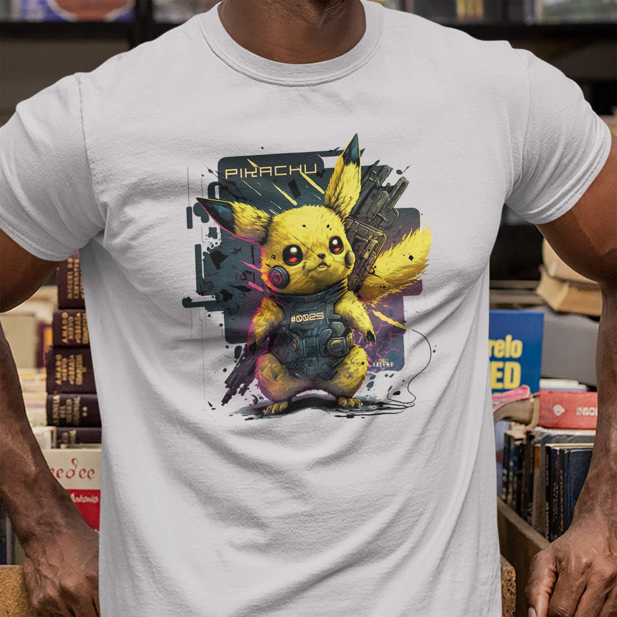 Infrarød mest Perle Pikachu Cyberpunk T-shirt - Etsy