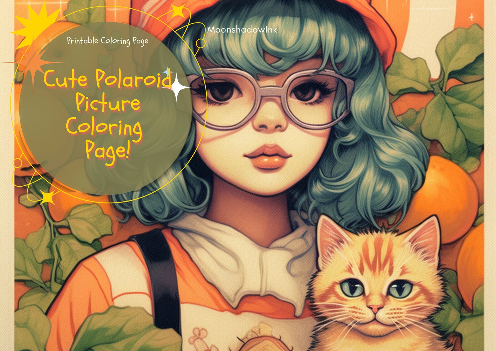 Cute Coloring Page, Chibi Girl Coloring Pages, Cute Kawaii Coloring