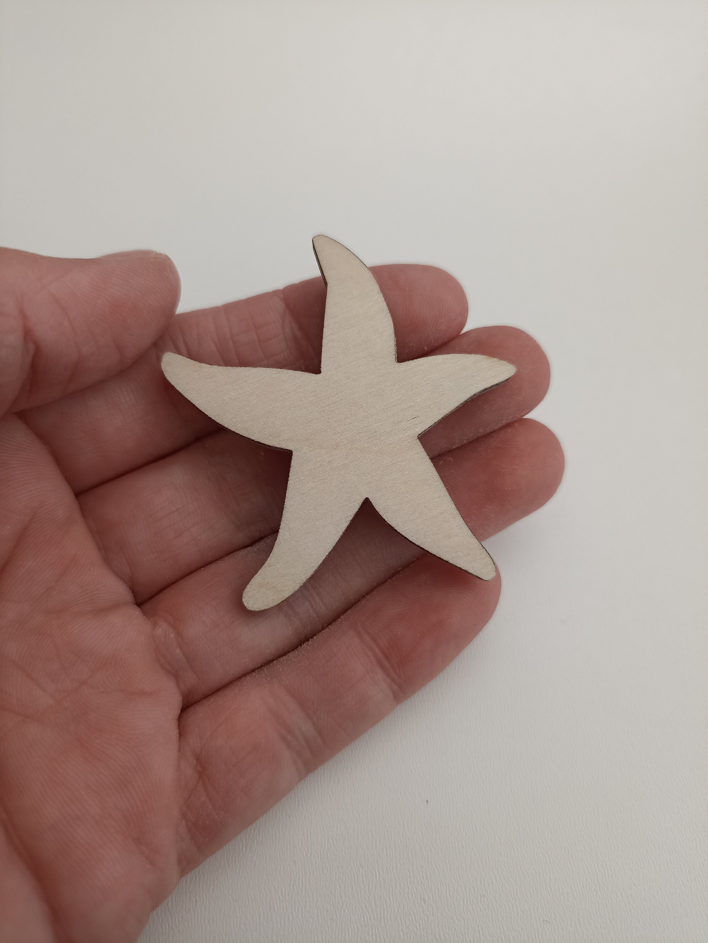 Starfish shape for crafting, card making, seaside theme embellishments, nautical wooden shapes, aquatic, sea creature, beach, sea
