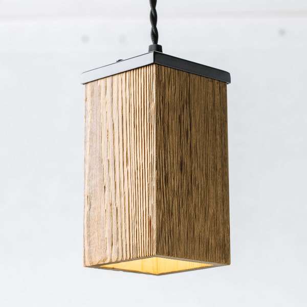 Wooden Light | Wooden Pendant Light | Natural Wood Light | Modern | Handmade Lamp | Reclaimed Wood | Scandinavian Aesthetic