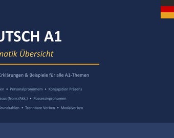 Gramática alemana/deutsch A1