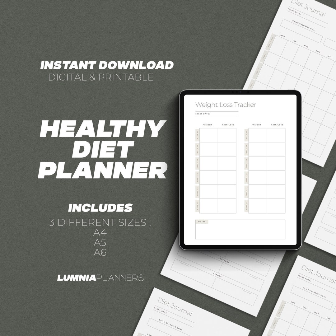 healthy-diet-planner-printable-diet-journal-food-guide-etsy
