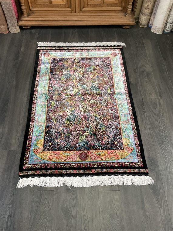 証明書 トルコ絨毯 カイセリ シルク100% 大型 手織り カーペット 即日発送 証明書 トルコ絨毯 カイセリ シルク100% 大型 手織り カーペット 即日