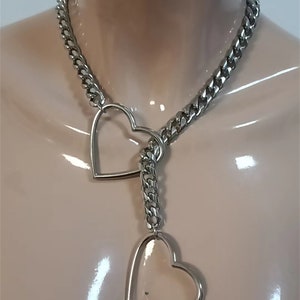 Collier chaîne cœur image 3