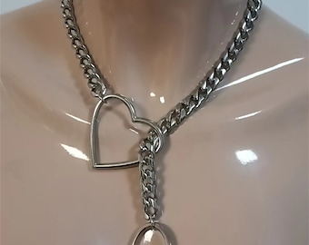 Collier chaîne cœur