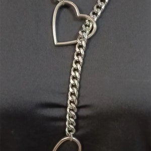 Heart Slip Chain Necklace 30 inches