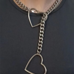 Collier chaîne cœur 32 pouces