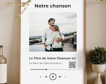 Personalized couple poster – Christmas gift for couples – Personalized couple frame – Love poster – Gift idea for couples – Music gift