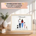 Personalized family poster, family gift, original Christmas gift, personalized Christmas gift, family portrait, family frame product logo